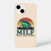 MILF Man I Love Frogs Funny Amphibian Frog Lovers iPhone Hoesje (Achterkant)