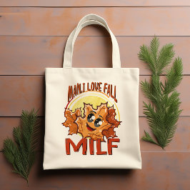 Milf, Man I Love Herfst, Oranje herfstliefhebber Tote Bag