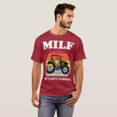 MILF Man Ik hou van Farming Funny Boerderij Eigena T-shirt (Voorkant volledig)