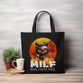 Milf, Man Ik hou van Herfst, Herfst Halloween Funn Tote Bag