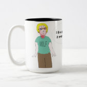 MILF - Moeder in de wet voor de toekomst Tweekleurige Koffiemok (Links)