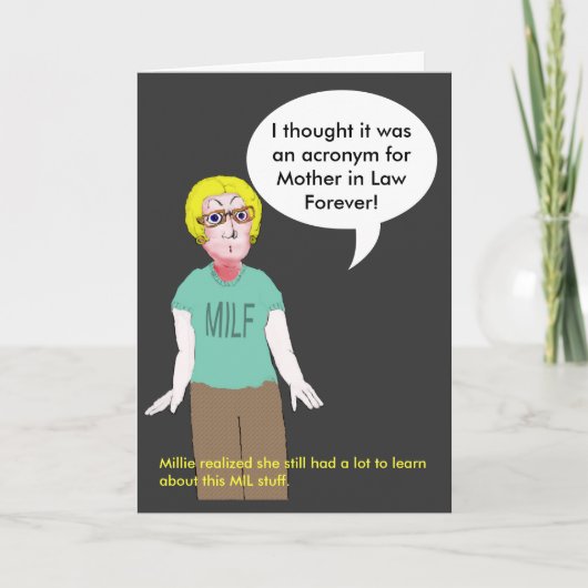 MILF - Moeder in Wet voor altijd Kaart (Voorkant)
