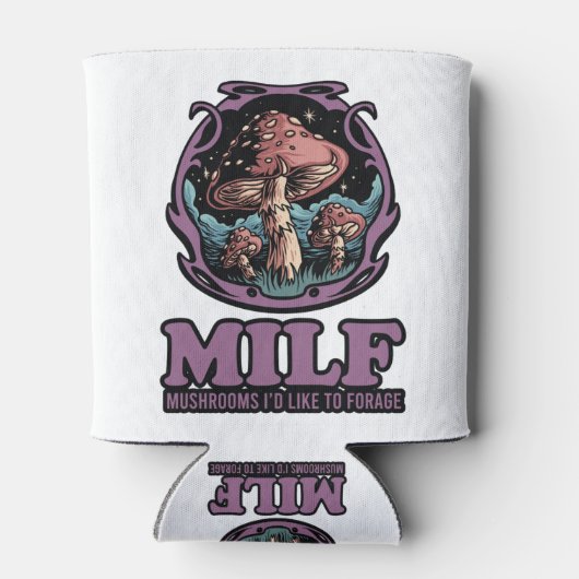 Milf paddenstoelen die ik graag zou willen foerage blikjeskoeler (Achterkant)