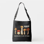 Milf paddenstoelen die ik graag zou willen foerage crossbody tas (Achterkant)