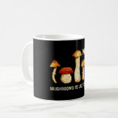 Milf paddenstoelen die ik graag zou willen foerage koffiemok (Voorkant links)