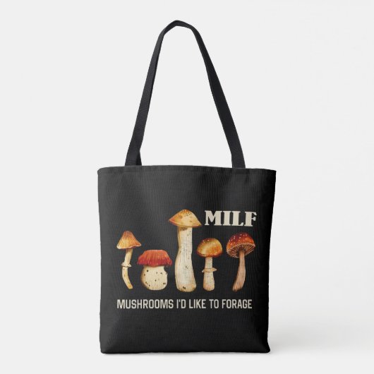 Milf paddenstoelen die ik graag zou willen foerage tote bag (Achterkant)