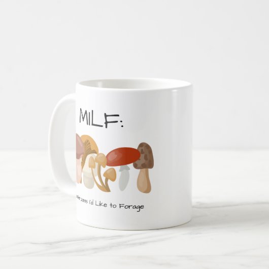MILF-paddenstoelen die ik graag zou willen voedere Koffiemok (Voorkant links)