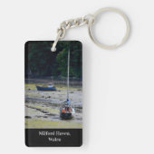 Milford Haven Wales Low Tide Sleutelhanger (achterkant)
