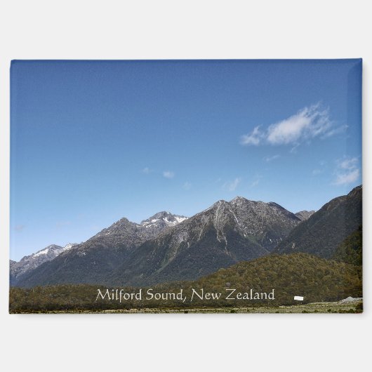 Milford Sound Camping @ New Zealand Shots Magnet (Voorkant)