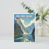 Milford Sound Nieuw Zeeland Briefkaart (Staand voorkant)