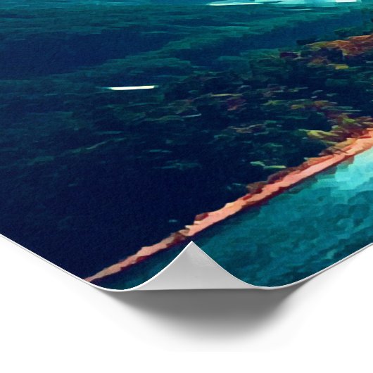 Milford Sound Nieuw-Zeeland Poster (Hoek)