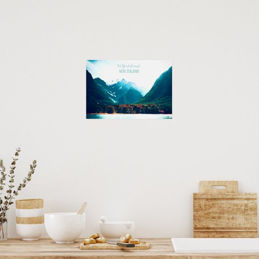 Milford Sound Nieuw-Zeeland Poster (Keuken)
