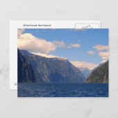 Milford Sound, Nieuw-Zeelands Briefkaart (Voorkant / Achterkant)