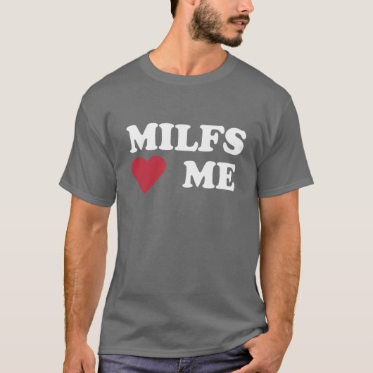 MILFS "HEART" ME T-SHIRT (Voorkant)
