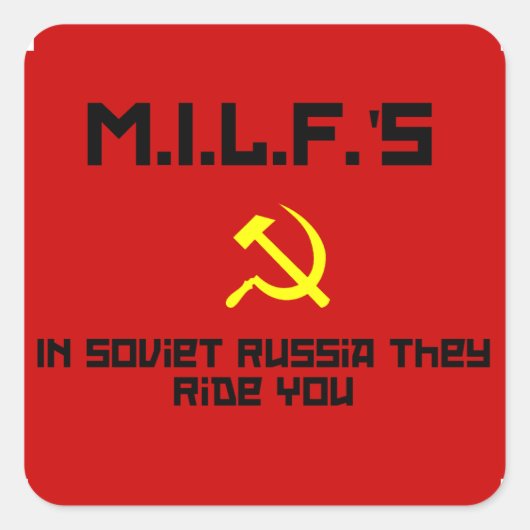 MILFS - Rusland Sticker (Voorkant)