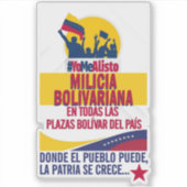 MILICIA BOLIVARIANA STICKER (Voorkant)