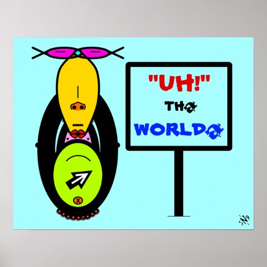 Milieu & aapmascotte v1 poster (Voorkant)