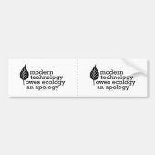 Milieu Bumpersticker (Voorkant)