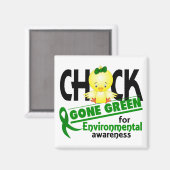 Milieu Chick Gone Green 2 Magneet (Voorkant / Achterkant)