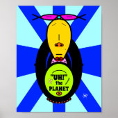 Milieu en aap mascot v1 poster (Voorkant)