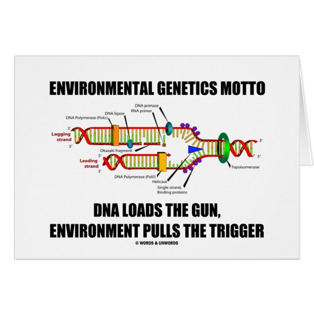 Milieu Genetisch biotica Motto DNA Loads Environme (Voorkant Horizontaal)