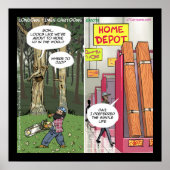 Milieu: Het opwaartse mobiele Poster Trees Funny (Voorkant)