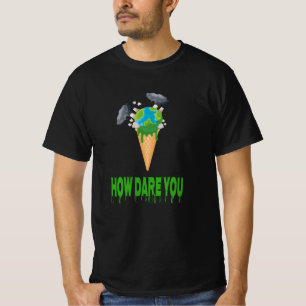 Milieu - HOE DUREN JIJ? Aardbol Als Ijs T-shirt