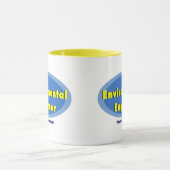 Milieu-ingenieur Blauwe Ovaal Mok (Midden)