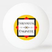 Milieu-ingenieur decoratieve lijn pingpongbal (Achterkant)