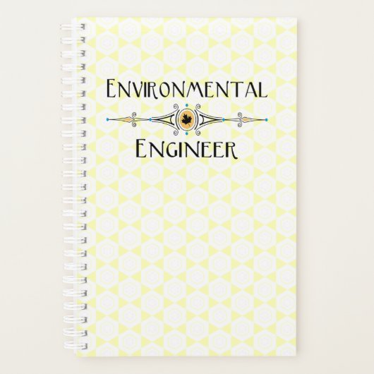 Milieu-ingenieur decoratieve lijn planner (Voorkant)