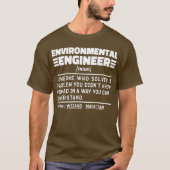 Milieu-ingenieur zelfstandig naamwoord Natuurbesch T-shirt (Voorkant)