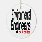 Milieu ingenieurs doen het beter keramisch ornament (Links)