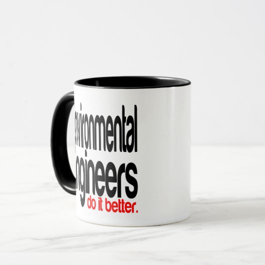 Milieu ingenieurs doen het beter mok (Voorkant links)