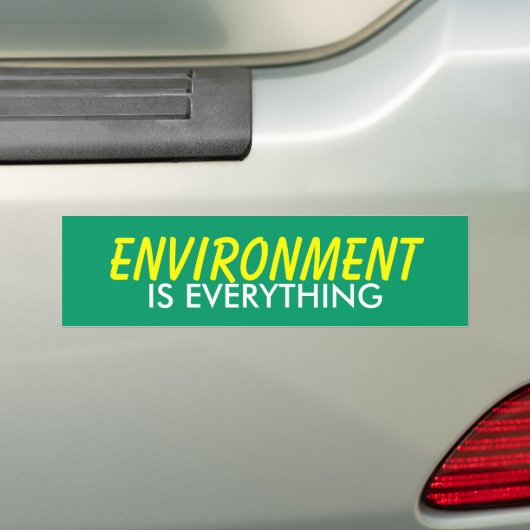 MILIEU IS ALLES BUMPERSTICKER (Op auto)