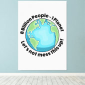 Milieu-Logo Canvas Afdruk (Insitu (Houten vloer))