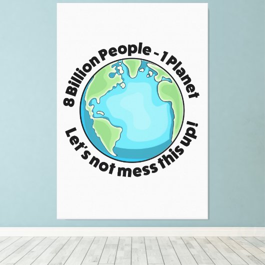 Milieu-Logo Canvas Afdruk (Insitu (Houten vloer))