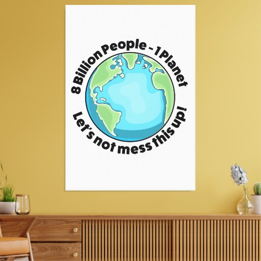 Milieu-Logo Canvas Afdruk (Insitu (Woonkamer))