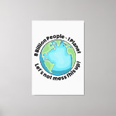 Milieu-Logo Canvas Afdruk (Voorkant)