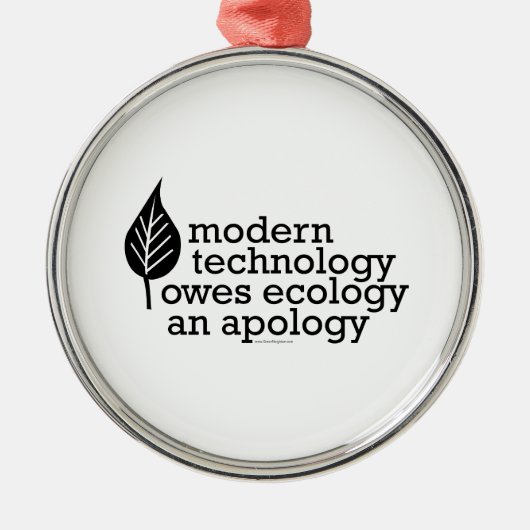 Milieu Metalen Ornament (Voorkant)