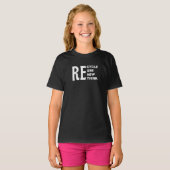 Milieu Recyclen Hergebruik Hernieuwen Herdenken T-shirt (Voorkant volledig)