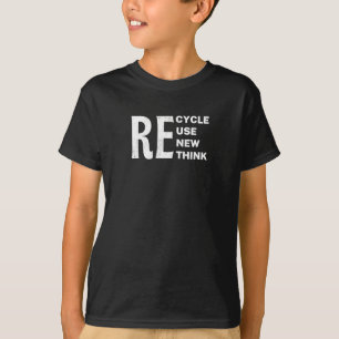 Milieu Recyclen Hergebruik Hernieuwen Herdenken T-shirt