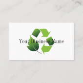Milieu Recyclen het Visitekaartje van het Ontwerp (Achterkant)