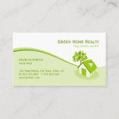 Milieu van onroerend goed Duurzaam visitekaartje (Voorkant)