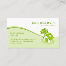 Milieu van onroerend goed Duurzaam visitekaartje