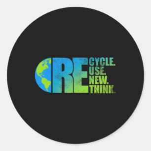 Milieuactivisme Recyclen Hergebruik Hernieuwen Her Ronde Sticker