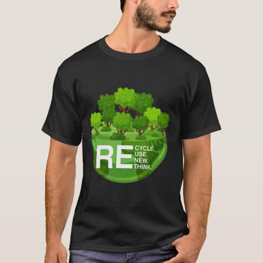 Milieuactivisme Recyclen Hergebruik Hernieuwen Her T-shirt (Voorkant)
