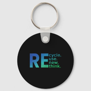 Milieuactivisme van kind - Recyclen Hergebruik Ver Sleutelhanger