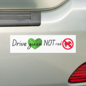 Milieuactivist Tesla-bestuurder Bumpersticker (Op auto)