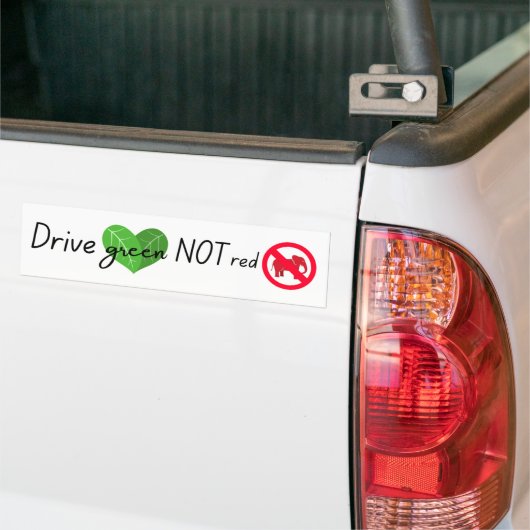 Milieuactivist Tesla-bestuurder Bumpersticker (Op Truck)