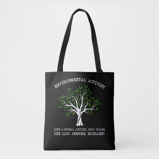 Milieuactiviste Natuur Tote Bag (Voorkant)